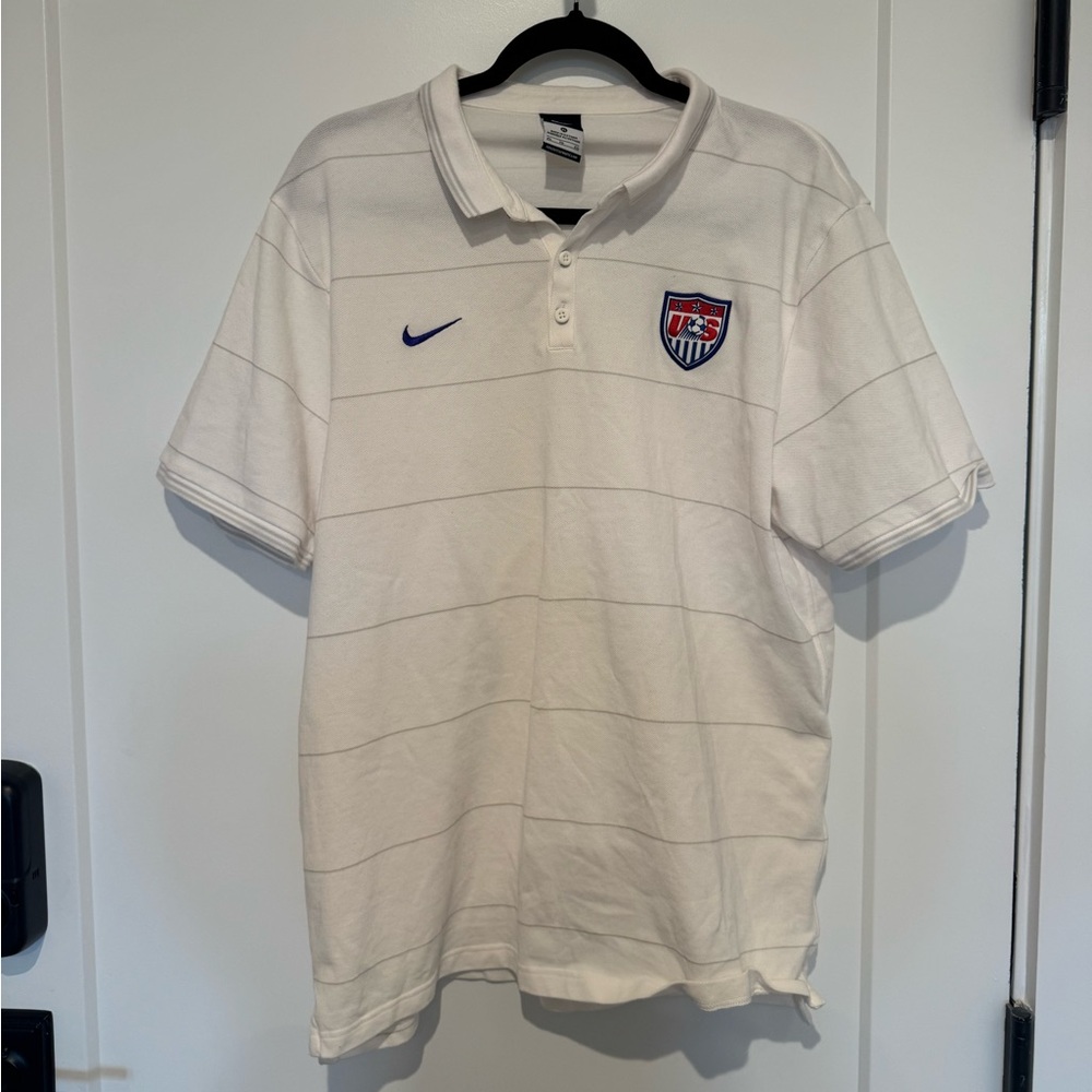 Nike White Polo Shirt